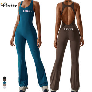 Nuova Collezione Tuta Intera Senza Maniche per Yoga con Effetto Push-Up, Body da Danza, <span class=keywords><strong>Abbigliamento</strong></span> Sportivo da Donna per Palestra e Corsa - Product Image 1