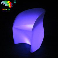 Table à manger moderne à LED lumineuse et changeante de couleur, design bar, en plastique, non pliable, mobilier de maison