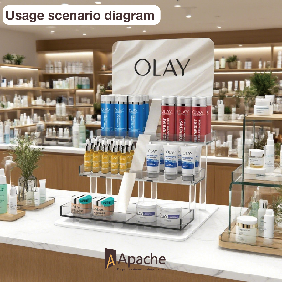 Apache Custom Acrylic Skincare Organizer for Professional Medical Beauty Clinics, Spa Receptions and Luxury Cosmetic Boutiques — view 2