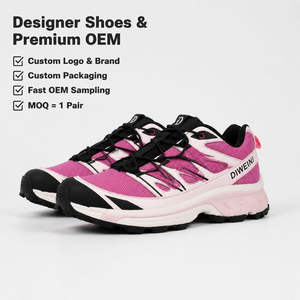 Zapatos de Diseño de Lujo para Hombre y Mujer, Alta Calidad, Color Rosa y Negro, Malla Transpirable, Estilo Gorpcore, para Caminar y Correr, Nuevos - Product Image 1