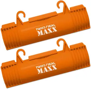 Twist En Seal Maxx Heavy Duty Outdoor Verlengsnoer Veiligheid Cover Connector En Weerbestendige Elektrische Protector Oranje