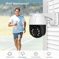Caméra IP WiFi Extérieure PTZ Solaire avec Détection Humaine par IA, Zoom Numérique 4X, Mini Caméra Réseau IP 1080P HD CMOS, Audio Bidirectionnel, H.265