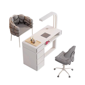 Mesa de Manicura Individual en Oferta, Juego de Mesa y Silla Profesional para Uñas con Aspiradora, Mesa de Manicura para Salón de Uñas - Product Image 5