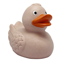 Canard en caoutchouc de 8 cm en paille de blé écologique et biodégradable