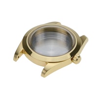 Boîtier de montre fin en acier inoxydable 316L étanche, prix usine, compatible mouvements NH34/NH35/NH36, verre bombé 38mm, lunette cannelée