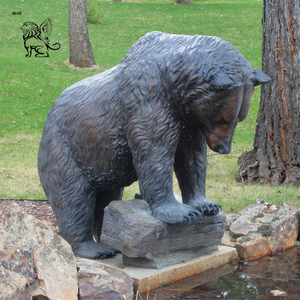 Moldes de Estatuas de Animales de Metal Grandes para Proyectos de Zoológicos, Estatuas de Tres Osos de <span class=keywords><strong>Bronce</strong></span> de Tamaño Real para Jardín Exterior - Product Image 4