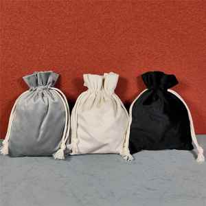 Custom logo Printing Low MOQ Free Sample Custom Branded Drawstring Pouch Small Custom Jewelry Gift <b>Velvet</b> Bag Pouch - Product Image 2