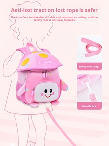 Nouveau Sac à Dos Souple Imperméable Mini Champignon Mignon pour Filles, en Polyester Tendance avec Sangle à Coussin d'Air pour l'École et le Quotidien - Product Image 2