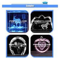 Mesin Ukiran Laser Kristal 3D 110V 220V 2D Ukiran Kristal Kaca Ukuran 400x300mm untuk Toko Kustomisasi Hadiah