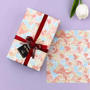 Wholesale 80g Valentine's Day <b>Birthday</b> Art <b>Paper</b> 43*300cm Gift Luxury Custom Packaging <b>Wrapping</b> <b>Paper</b> Roll - Product Image 4