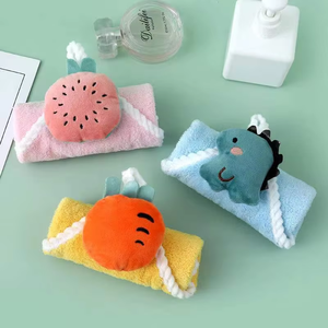 Nouvelle serviette de bain pour bébé, bavoirs, mouchoir, <span class=keywords><strong>doudou</strong></span> en tissu super doux, coton PP brodé, serviette de visage pour nouveau-né, cadeau d'anniversaire - Product Image 4