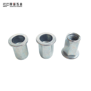 Tuercas Remachables de Aleación de Zinc y Níquel con Cabeza Plana y Orificio Hexagonal Completo, <span class=keywords><strong>Rosca</strong></span> Métrica Unificada M3-M12, 1/4, 1/2, para Fijación Metálica Automotriz - Product Image 6