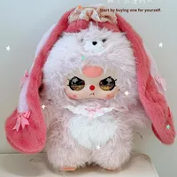 Authentique Poupée en Peluche Parlante Nouvelle Collection Bébé, Jouet Intelligent AI 800% avec Personnages d'Hiver dans des Boîtes Mystères