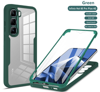 Coque de Téléphone Intégrée Coque-Film pour Infinix Hot 60 Pro Plus 4G, Étui de Protection Antichoc à Couverture Complète pour la Série Infinix