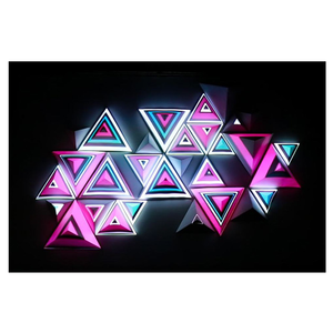 Chất lượng cao trong nhà DJ gian hàng đêm thanh sân khấu mặt tiền với không thường xuyên 3D LED hiển thị cho triển lãm âm nhạc điện tử video - Product Image 6