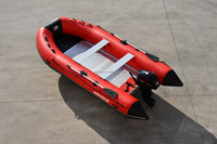 Entrega rápida fabrica 4,2 M bote inflable rescate pesca yate barco fuerte construcción ligera