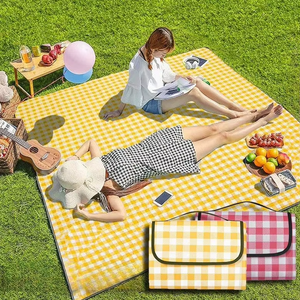 Alfombrilla portátil para pícnic al <span class=keywords><strong>aire</strong></span> libre, impermeable y a prueba de suciedad, alfombrilla para exteriores para acampar y áreas de pícnic - Product Image 1