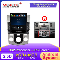 MEKEDE — autoradio Android 9, 2 go/32 go, 4 cœurs, IPS, GPS, WIFI, BT, DSP, lecteur DVD, Audio stéréo, avec commandes au volant, pour KIA belle, Cerato (2008-2012)