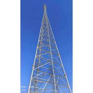 Columna de estructura de acero con celosía Angular, Radio de comunicación de 3 patas, Isp de 3 patas, antena galvanizada independiente, torre de 100 metros - Product Image 5