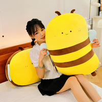 Coussin Abeille en Peluche, Jouet en Peluche Abeille Mignonne, Oreiller Abeille Doux Jaune, Peluche Insecte pour la Vente en Gros aux Détaillants de Cadeaux et la Revente