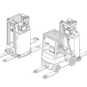 Chariot élévateur AGV intelligent pour usine, chariot élévateur électrique robuste, équipement de manutention de <span class=keywords><strong>palettes</strong></span> automatique sans conducteur - Product Image 4