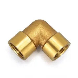 Brass Connector Tee Elbow With Female Thread 1/8 1/4 3/4 Gas Provided Brass Pipe Fittings