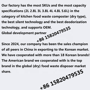 3.8L thông minh chất thải thực phẩm disposer với ozone khử mùi và tự động làm khô KC/q-mark chứng nhận 2lsupports Thương hiệu toàn cầu OEM/ODM - Product Image 6