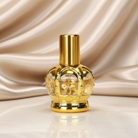 Botol Minyak Mahkota Timur Tengah 10ml Botol Parfum Kosmetik Kaca Transparan Kosong dengan Pompa Semprot Tebal