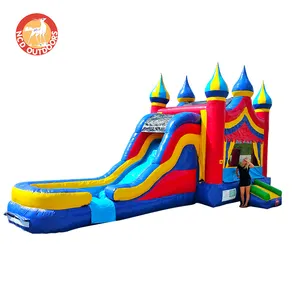 Combo Looney Tunes Thomas tren casa inflable casas de rebote comercial Diapositiva Jump Castle