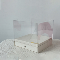 Boîte cadeau rigide en acrylique haut de gamme personnalisée, dorure à chaud, revêtement UV, pelliculage mat, gaufrage, impression numérique, fermeture magnétique