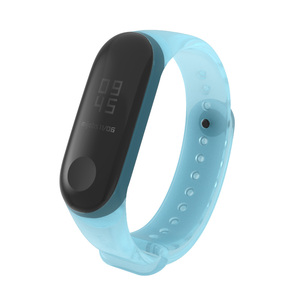 Claro TPU de silicona Mi band4 correa de la correa de muñeca de silicona de la correa para <span class=keywords><strong>xiaomi</strong></span> mi banda 3 pulsera inteligente - Product Image 1