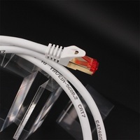 23awg Cat6a Cat7 Cat7e kabel LAN Ethernet 650MHz SFTP kabel komunikasi jaringan LSZH berpelindung