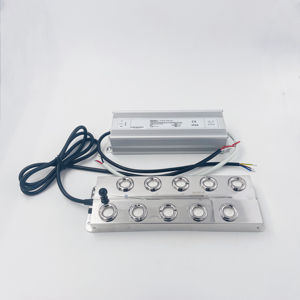 Atomizador Ultrasónico de 10 Cabezales de Acero Inoxidable, Nebulizador de 7L/Hr + Fuente de Alimentación Impermeable de 220V - Product Image 2