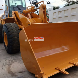 Chargeuse sur pneus chinoise d'occasion 966H, faible nombre d'heures de travail, pour travaux de terrassement, moteur lourd, chargeuse sur pneus hydraulique Cat966H - Product Image 2