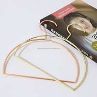Nordic Semi-Circular Luxury Lady Metal Hanger Tie Rack Scarf Rack Belt Rack Silk Gold Scarf Hanger