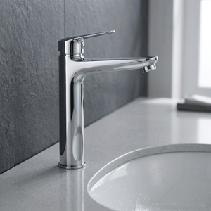 Supporto per Rubinetto da Bagno in Acciaio Inox, Design Moderno, Forma Rotonda |   Bormio Durevole, Resistente ai Graffi, Facile da Installare e Pulire |   KORICINI - Product Image 3