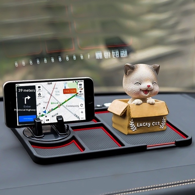 Car-Mounted Phone Holder Anti-Slip Mat Multifunctional Instrument Panel Support Universal Storage In-Car Navigation