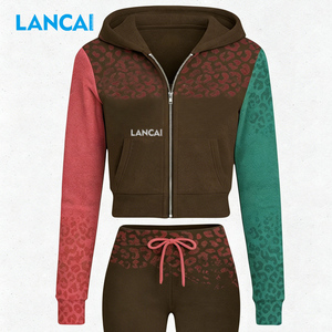 Lancai Bounce Yoga Printed Striped Women's Vintage Lightweight Eco-Friendly Four-Way Stretch Sweat-Wicking Spandex/Nylon - Product Image 2