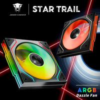 Jungle Leopard Star Trall ARGB 120mm CPU Case Fan Double Face Infinity Mirror Design PWM 800 ~ 1850RPM 2.07mmH20 HDB Bearing PC