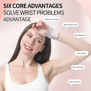 Penyangga Pergelangan Tangan Bernapas, Pembalut Ortopedi untuk Terowongan Karpal, Pelindung Pergelangan Tangan untuk Kebugaran dan Gym - Product Image 6