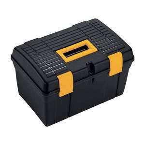 TERRY - 1002293 Mallette à outils avec plateau à outils-Noir/Jaune-EAN 8005646022937 TOOLBOXES PLASTIC TOOLBOXES - Product Image 1