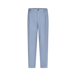 Completo da <span class=keywords><strong>Uomo</strong></span> <span class=keywords><strong>Azzurro</strong></span> Chiaro |   Completo Casual a 2 Pezzi: <span class=keywords><strong>Blazer</strong></span> Slim Fit con Fodera Stampa Palme e Pantaloni Plissettati Personalizzabili - Product Image 1