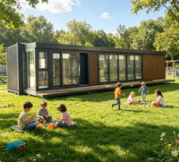 Casa Contenedor Expandible de 40 Pies Personalizada, Diseño Modular, Casa Prefabricada, Estructura de Acero