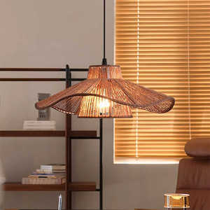 Fuji Wabi Sabi Chandelier Led <b>Light</b> Source Chocolate Color Indoor Use For Home <b>Dining</b> Room Living Room Zen Style Pendant Lamp - Product Image 3