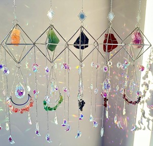 Vente chaude, tapisserie murale en cristal K9 écologique faite à la main, art déco, forme de diamant, 50 cm, décoration murale, utilisation intérieure - Product Image 1