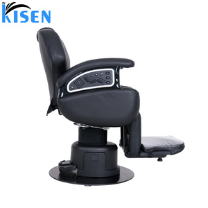 Chaise <span class=keywords><strong>de</strong></span> salon <span class=keywords><strong>de</strong></span> <span class=keywords><strong>coiffure</strong></span> électrique intelligente KISEN, réglage automatique <span class=keywords><strong>de</strong></span> la hauteur, moderne, en gros - Product Image 3