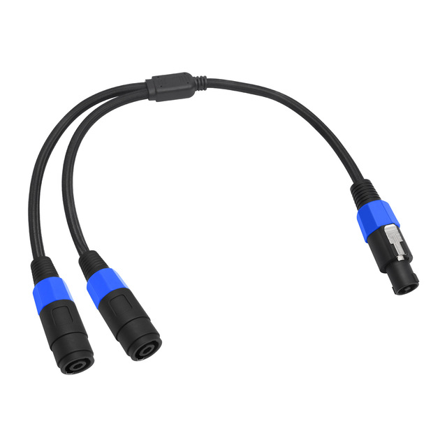 Professional Speakon Splitter Cable 1 to 2 Audio Speaker Cable PA System Amplifier Connector Y Split Speakon Extension Cable