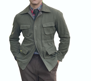Nuova <span class=keywords><strong>Giacca</strong></span> Safari <span class=keywords><strong>da</strong></span> Caccia per <span class=keywords><strong>Uomo</strong></span>, Stile Retrò Invernale, per Pendolarismo e Attività all'Aperto, <span class=keywords><strong>a</strong></span> <span class=keywords><strong>Righe</strong></span>, Riscaldata, Antivento, in Lana, Modello Ampio - Product Image 2