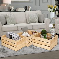 Kunden spezifische große Kiefernholz kisten zur Aufbewahrung, Aufbewahrung kisten für Schallplatten, die Aufbewahrung kisten aus reinem Naturholz
