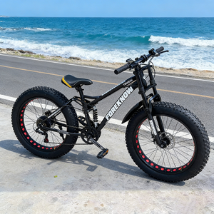 Bicicletta Mountain Bike 26\" con Pneumatici Fat 4.0, 21 Velocità, Doppia Sospensione per Strada Urbana e Sentieri All'aperto - Product Image 4